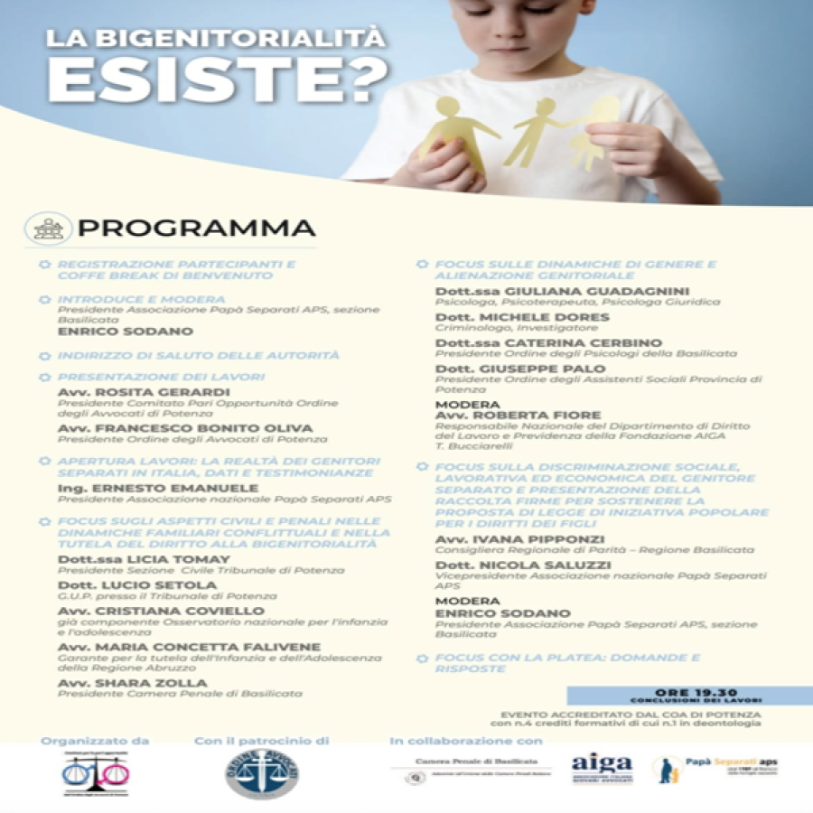 locandina bigenitorialita
